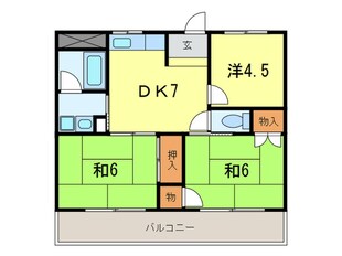 香枦園レジデンスの物件間取画像